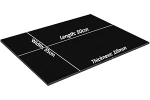 YM YOUMU Youmu 1 pièce en mousse EVA Feuilles 35 x 50 cm enfants fait à la main DIY Craft Cosplay Modèle 1-10 mm d'épaisseur (35 cm x 50 cm-Noir, Thickness 10 mm)