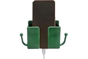 Shurzzesj Support de téléphone portable, support de smartphone, support mural, support mural autocollant, étui de rangement pour télécommande, support de téléphone portable, support mural, support de