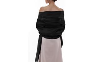 RIIQIICHY Stola Damen Festlich Fur Abendkleid Chiffon Schals Tücher Pashmina Schultertuch Sommer Hochzeit