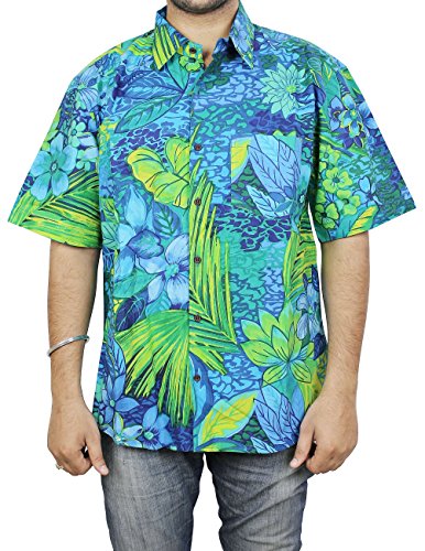 ShalinIndia Indian Beach Wear Cotton Printed Fashion Accessory for Men Shirt Comfortable Airy