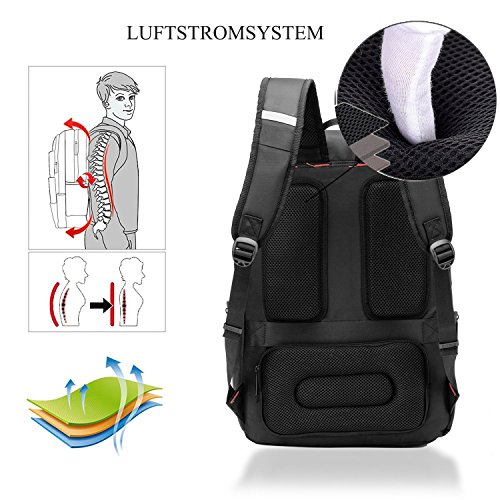 DTBG l  ssiger Rucksack leichtgewichts Daypack mit Utensilientaschen   17 3 Zoll Laptop Rucksack Computer Tasche mit USB Anschluss   unisex Outdoor Wa