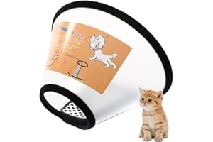 GUIYANIU Dog Cone Collar After Surgery Recovery Collars for Dogs Cats, Cats Dog Cones for Anti-Licking Pet Protective Neck Cone Stop Licking, Adjustable Plastic Soft Collar for Wound Dogs and Cats（NO：1）