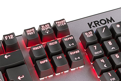 KROM Kernel - Teclado Espa  ol Gaming  Color Negro