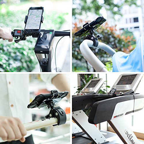 Handyhalterung Fahrrad Kratzschutz 360°Drehbarem Gelenk [Lebenslange Garantie] IZUKU Universal Handyhalter Fahrrad rutschfrei bombenfest Kompatibel für alle Smartphones mit einer Breite von 5,0cm bis 9,2cm - 6