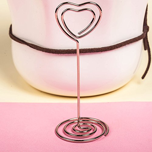 Zedtom 10-Stück Foto Clips Foto Ständer Fotohalter Kartenhalter – LOVE Form - 2