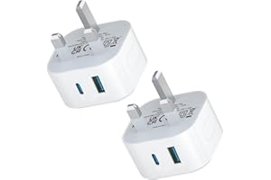 LOVEAI USB C Plug i Phone Fast Charge, 2PACK Type C Plug USBC Charger UK Fast Charging Compatible with iPhone 17/17 Air/17 Pro Max/16e/16/16 Pro/15/14/13/12/11/X/XR/XS/8/7/6/5/SE/iPad Pro