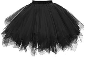 MMIHOIM Karneval tüllrock Damen Tutu Klassisch Rock, Tüllrock Unterrock Rock Tütü Rock Tutu Röcke 50er Vintage Ballet Elastisch Tanzrock Tanzkleid Ballkleid Tanzen
