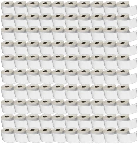 100x Compatible 99012 36mm x 89mm White Standard Address Labels for Dymo LabelWriter & Seiko Label Printers, 260 Labels per Roll