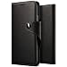 Produktbild iPhone X Hülle, VRS Design® Leder Schutzhülle [Schwarz] Schlanke Prämie Leder Tasche Stoßsichere Lederhülle Brieftasche Case mit 3 Kartenfach [Daily Diary] für iPhone X / iPhone 10 (2017)