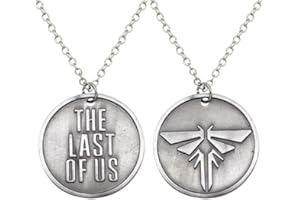 Gionatan Shop Collana The Last Of Us Firefly medaglione metallo Punk Trap Film Serie Games ciondolo uomo donna ultimi sopravvissuti lucciola colore argento