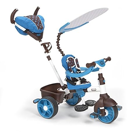 Little Tikes 634352E4 Tricycle 4 en 1 Sports Edition Trike Bleublanc
