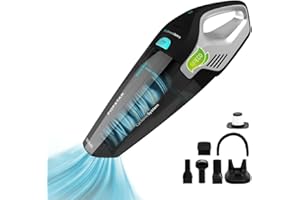 Cecotec Aspirapolvere portatile cordless Potente Conga Popstar Micro 18,5 V. Senza sacchetto, batteria al litio, per solidi e liquidi, con base di ricarica