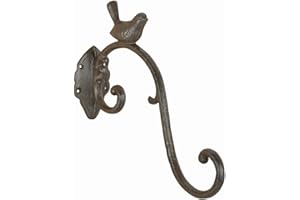 Esschert Design lh236 Serie Vogel Haken Gusseisen, antik braun