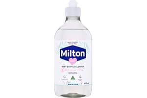 MILTON Liquide Nettoyant pour Biberon, tétines, accessoires de Bebe et vaisselle | Hypoallergénique |Formule 100% biodégradable |Testé Dermatologiquement |500 ml|