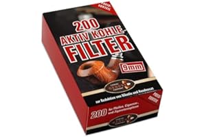 ERMURI GENUSS COMPANY Pipe Filter Ermuri Activated Carbon 9 mm 20 Boxes 200 Filter