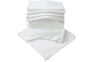 Nurtextil24 Kissen-Inlett 2er Pack 20 Größen in Weiß 100% Baumwolle mit Reißverschluss ohne Füllung 25 x 50 cm