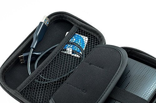 QUMOX braun 2.5 HDD Ledertasche / Tasche für externe Festplatte Fall - 6