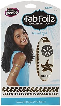 Shimmer and Sparkle Fab Foilz Body Art - Island Girl