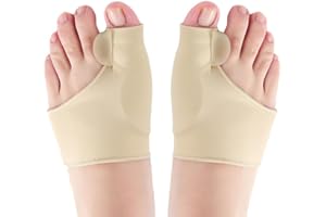 pergoods Tutore Alluce Valgo Correttore, 1 Paia Protezione per Alluce Valgo Tutore e separatore delle dita per donna e sollievo dolore di giorno e di notte