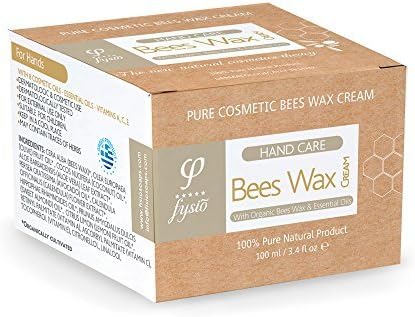Hand &amp; Nail Beeswax Cream - 100ml - 100% All Natural Ingredients - 24 hours Effective Protection For Your Hands - Ideal For The Recovery, Protection &amp; Care of Cracked, Dry and Chapped Hands