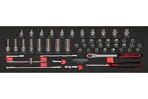 'KS Tools 713.1021 Ultimate Modul de DOUILLES/tillbehör 1/4 tum 51 delar