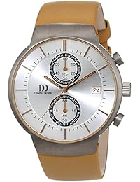 Danish design Herren-reloj analógico de pulsera de cuarzo cuero 3316342