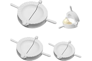 DAZZLUXE 3-częściowy zestaw foremek do pierogów, zaciskarka do pierogów, forma do ciasta w kształcie półksiężyca, urządzenie do robienia pierogów (6,8 cm, 7,8 cm, 8,8 cm)