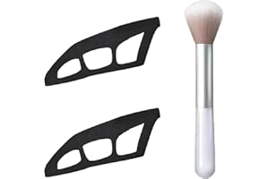 Boluoboluomi 3 Stück Lidschatten-Werkzeuge, 2025 Neue Lidschatten-Führungswerkzeug, Augen-Make-up-Hilfe mit Make-up-Pinsel, Lidschatten-Schablonen für Augen, Eyeliner-Schablone für Frauen und Mädchen