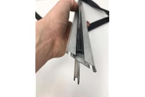 ELLOUGHTON GREENHOUSES 66" Greenhouse Door Seals, Rubber Draught Excluder Strips, Halls/AGL Branded, fit Some Other Makes e.g Elite and Crittall Greenhouses Using Bars with 10mm Bolt Channels. Pair of 66 Inch / 167cm Parts