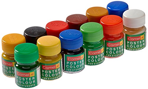 Camel Student Poster Color - 10ml each, 12 Shades