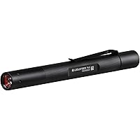 Ledlenser P4X, Stiftlampe, ultraleicht, Befestigungsclip, 20h Laufzeit , 120 Lumen, 80m Leuchtweite, batteriebetrieben,