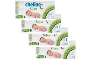 Pack ahorro Pañales T1 1-3 kg Chelino Nature 112 Uds