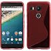 Produktbild PhoneNatic Case für Google Nexus 5X Hülle Silikon rot S-Style + 2 Schutzfolien