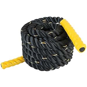 Battle Ropes Set - 2 Fitnessseile Mit Vibrationsdämpfung, 47cm, 800g Für Home Gym & Outdoor