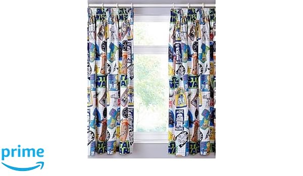 Asda Star Wars Kids Bedroom Curtains Animated Childrens Sticker