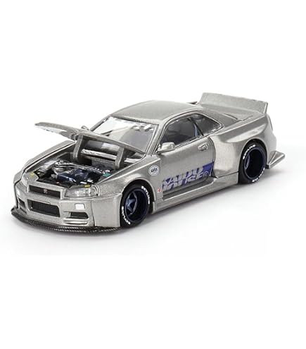1:64 Nissan Skyline GT-R (R33) HKS V1 Diecast Model Car – Limited Edition By Kaido House | Opening Hood & Rubber Tires
