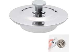 Dwzain Universal Bath Plug, 40-45mm Hole Stainless Steel Drain Plug Replacement,for Bathtub, Kitchen, Laundry Sink, Rv Sink Etc sink Drain Stopper