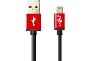 JuicEBitz 0.5m Premium Series USB A Male to MINI B Charger Cable Lead compatible with PS3 / Digital Cameras/Sat Nav: NextBase, Garmin Nuvi, Zumo/TomTom ONE, Start, XL, Via, Rider – Universal