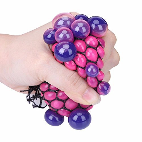 iiniim Grape Shaped Relief Stress Squeeze Grape Soft Rubber Toy Magic Gift Creative Funny Toy Gift for Kids Adults (One Size, Grape) iiniim Grape Shaped Relief Stress Squeeze Grape Soft Rubber Toy Magic Gift Creative Funny Toy Gift for Kids Adults (One Size, Grape)