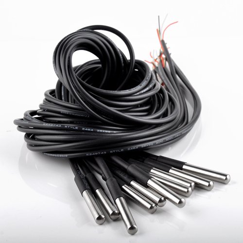 Preisvergleich Produktbild INHDBOX 10x DS18b20 Wasserdicht Temperatursensor Thermometer Temperaturfühler LS4G