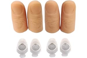 JTMM LED Finger Thumbs Light (3Packs / 6 PCS) Magic Prop Party Bar Show Esegui la Lampada Rosso