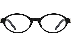 YAMEIZE Retrò Ovali Occhiali Luce Blu Uomo Donna Vintage Occhiali Anti Luce Blu Occhiali Filtro Luce Blu Occhiali