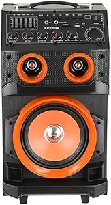 AISEN RMS Walk and Rock 70 Watt Wireless Bluetooth Portable Party Speaker (Orange)