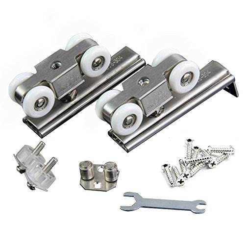 Buy YuanQian Adjustable Sliding Glass Door Rollers&Hangers, Hanging