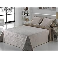 Mora Alma Colcha, Poliéster, Beige, Matrimonial, 150 x 200 cm
