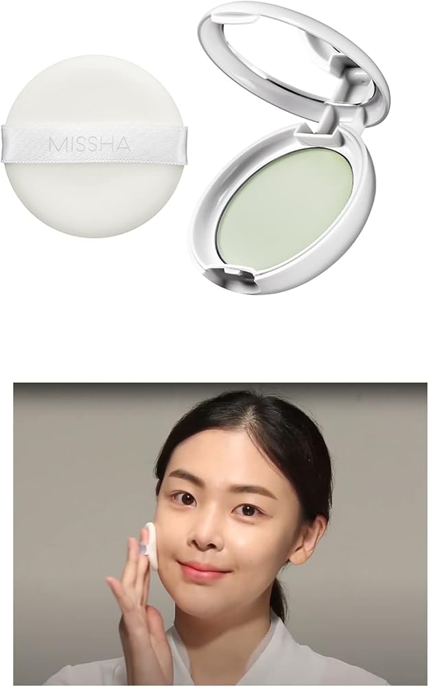 MISSHA Kızarıklık Karşıtı Ultra Hafif Sıkıştırılmış Pudra 8g Airy Pot Pressed Powder Mint