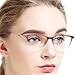 Produktbild OCCI CHIARI Optische Brillen Rahmen Mode Optische Gläser Gradienten Farbe Licht und superfeine flexible Acetat Brillen Rahmen mit fester Scharnier und klare Objektive für Damen