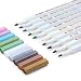 Produktbild Sayeec Markierstifte in lebendigen Farben, dicke Spitze, 10er-Set zum Bemalen von Ostereiern, Fotobüchern, Papier, Glas, Kunststoff, Keramiktöpfen - unterschiedliche Farben Fine Bullet Tip 10 Pack