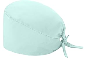 chiphop Antipolvere Donna Cappello, Cuffie Chirurgiche per Infermiera Dottore Infermiera Cuoco cosmetologi, Cappello con Stampa Natalizia, Cuffia Chirurgica con Fascia Regolabile