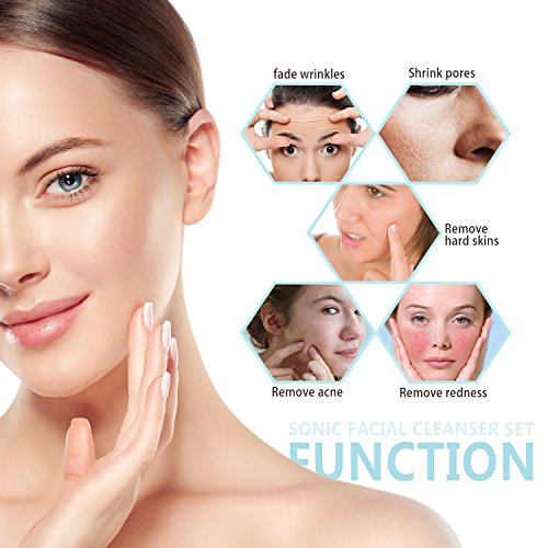 Gesichtsreinigungsbürste Elektrisch Schall Gesichtsbürste Sonic – Für Allergiker, Sensible Haut – Wasserdicht IPX7 - 6